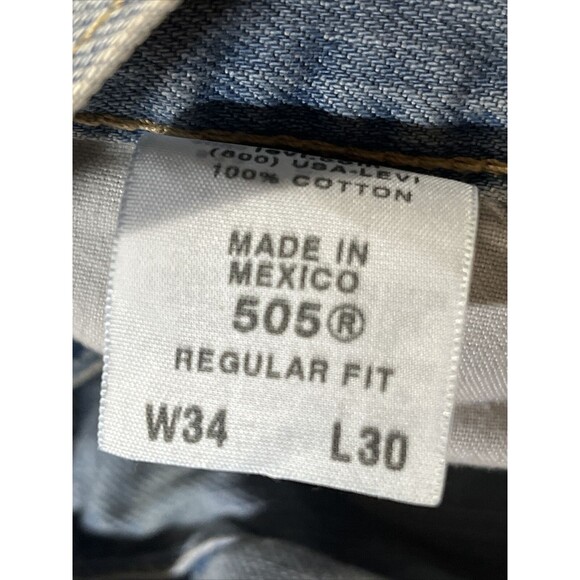Levis 550 Silver Tab Adult Jeans Medium Wash Denim Leg Size 42X32 Men - Picture 3 of 6